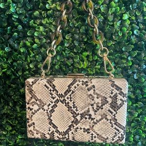 Snakeskin purse/clutch
